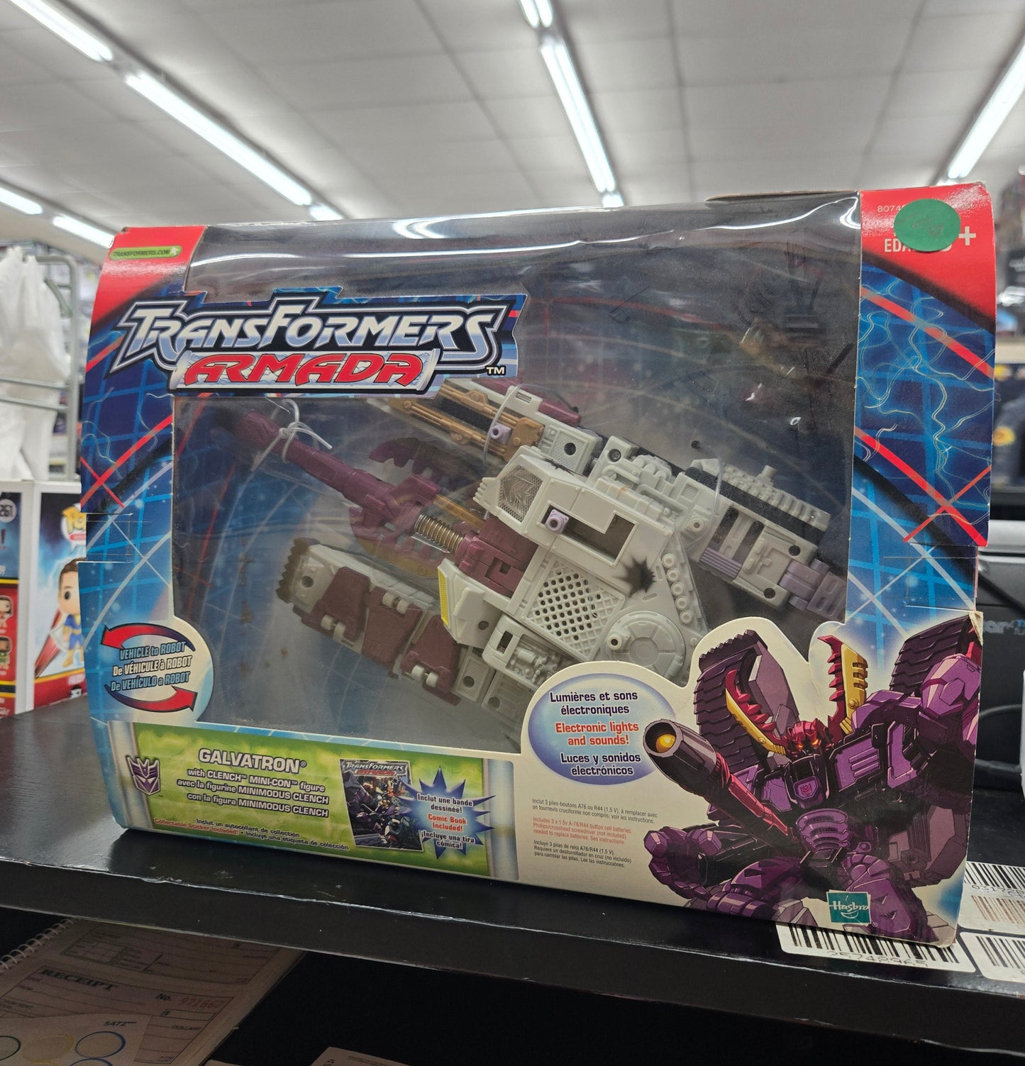 2002 Hasbro Transformers Armada Galvatron w/Clench Mini-Con