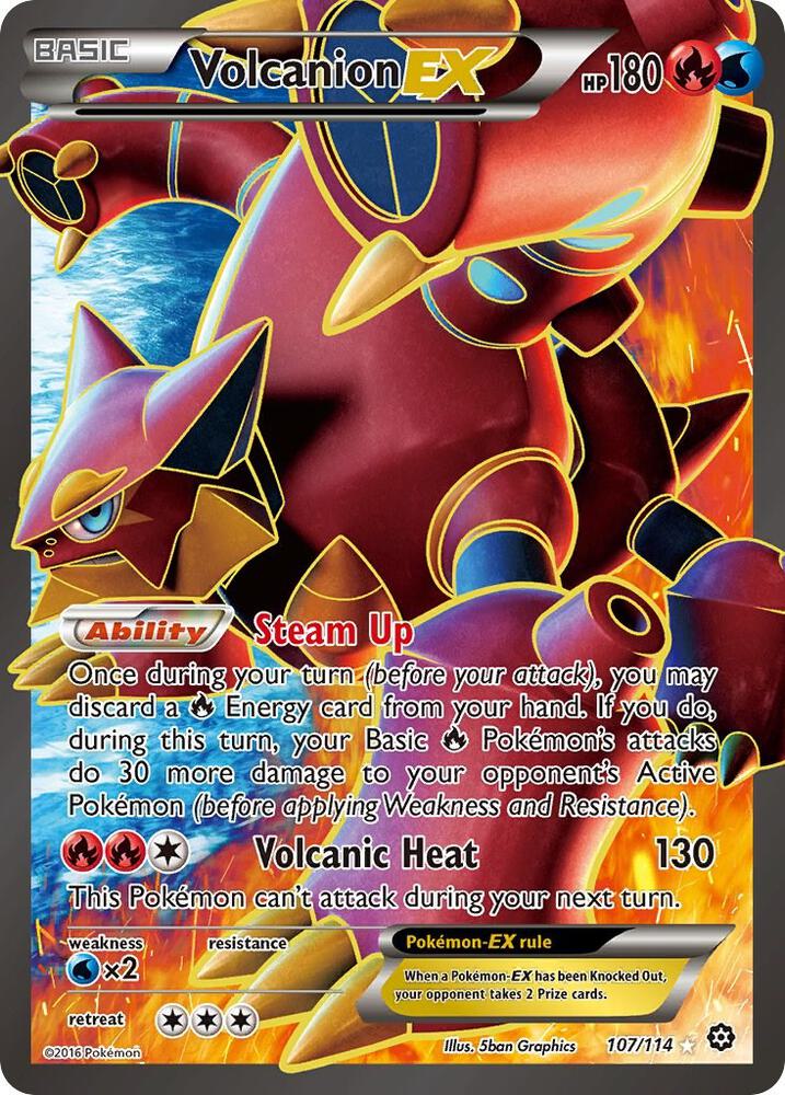Volcanion EX (Full Art) - XY - Steam Siege