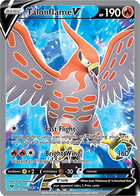 Talonflame V (Full Art) - SWSH04: Vivid Voltage