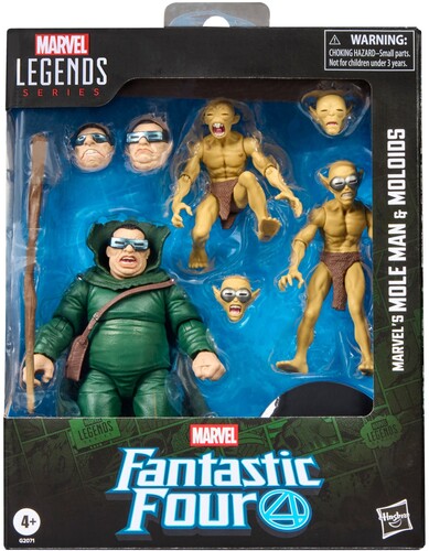 Fantastic Four Comics - Marvel Legends - Marvel's Mole Man & Moloids Action Figure Multi-Pack