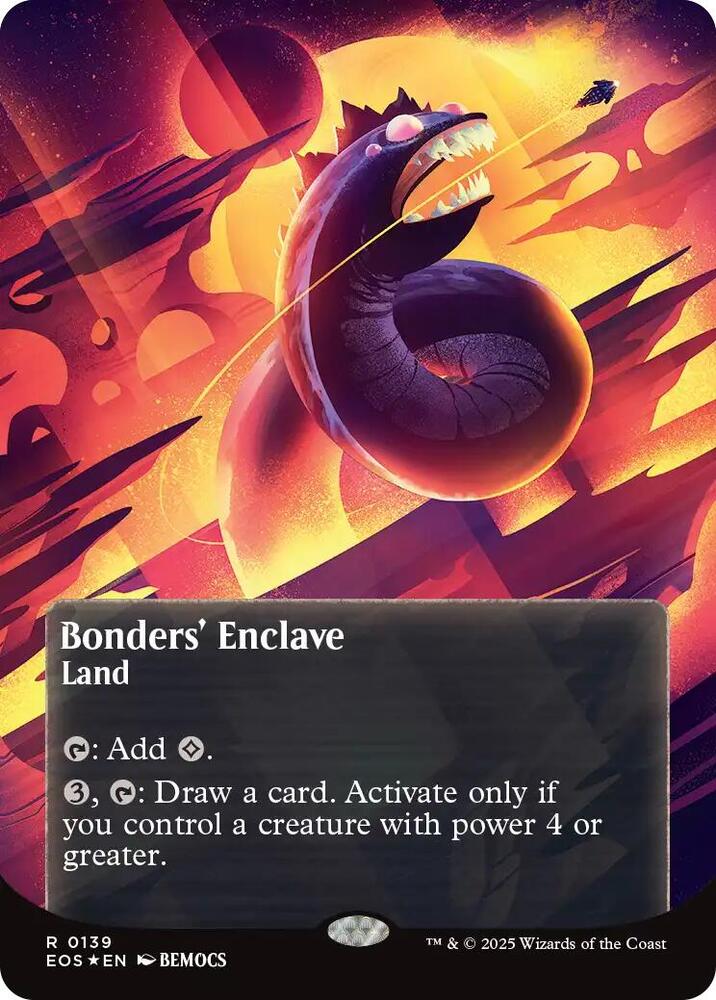 Bonders' Enclave (0139) (Borderless) (Galaxy Foil) - Edge of Eternities: Stellar Sights