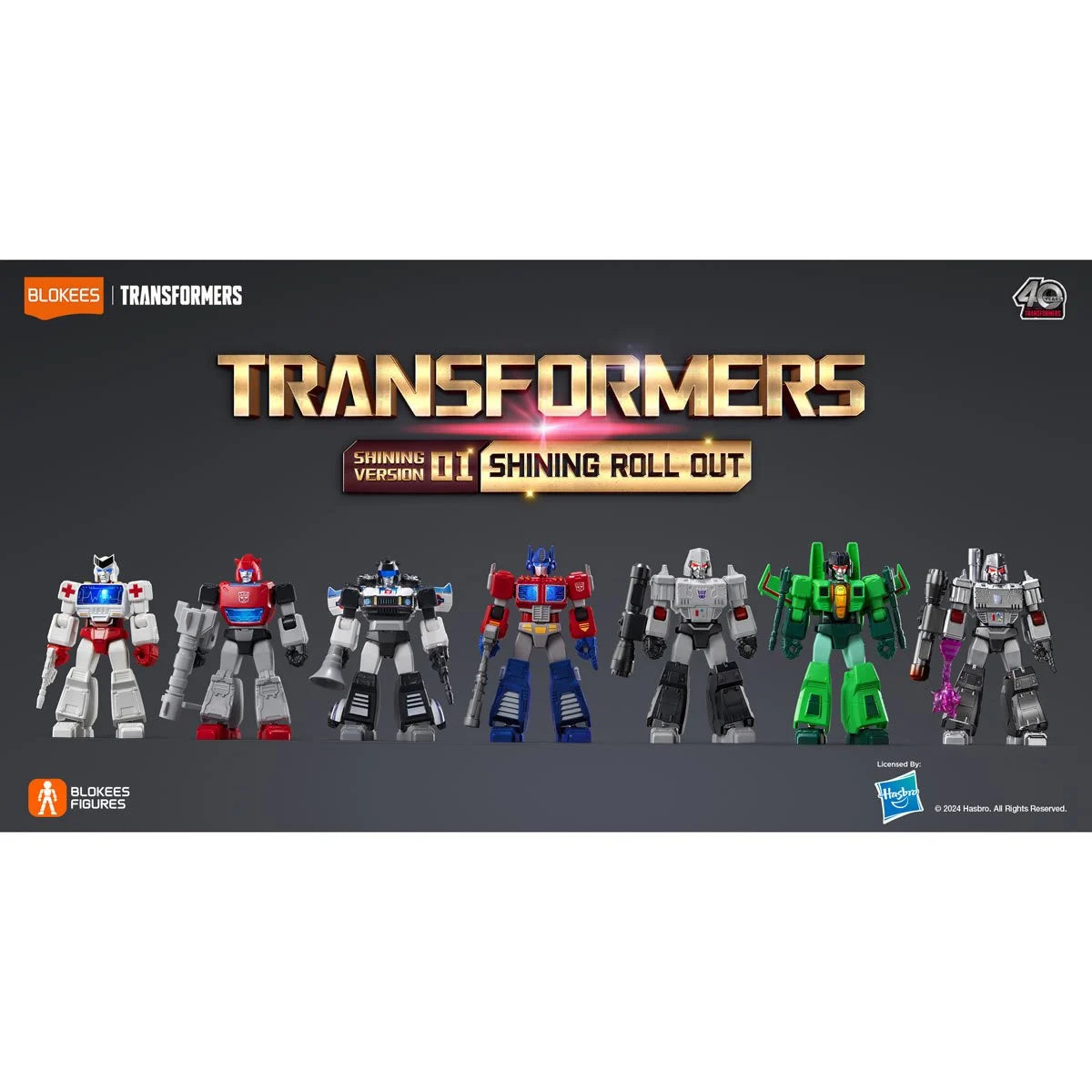 Transformers Shining Version 1 Shining Roll Out Blokees Mini Model Kit