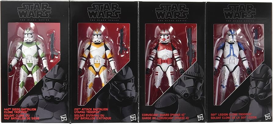 Star Wars The Black Series Clone Troopers of Order 66 6-Inch Action Figures