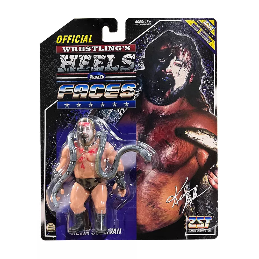 Zombie Sailor's Toys Wrestling's Heels and Faces Retro Action Figure | Kevin Sullivan With Snake