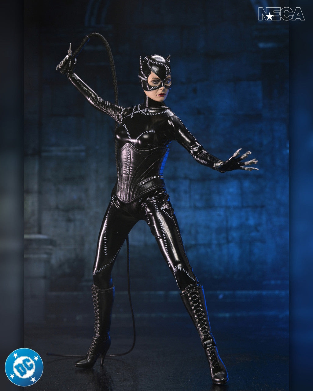 NENECA BATMAN RETURNS CATWOMAN CLOTHED ACTION FIGURE 8" MICHELLE PFEIFFER