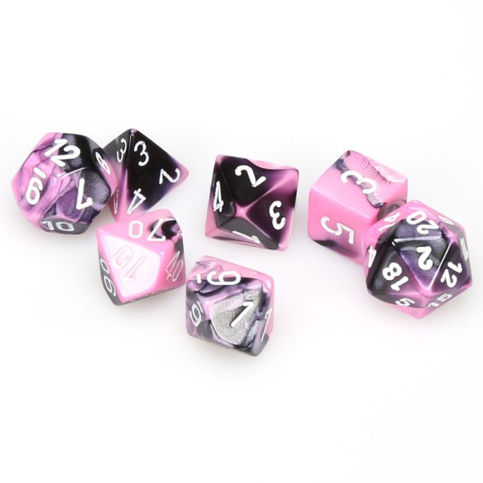 7-Set Cube Gemini Black and Pink with White