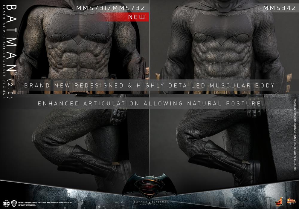 Batman v Superman: Dawn of Justice MMS732 Batman (Ver.2) Deluxe 1/6th Scale Collectible Figure