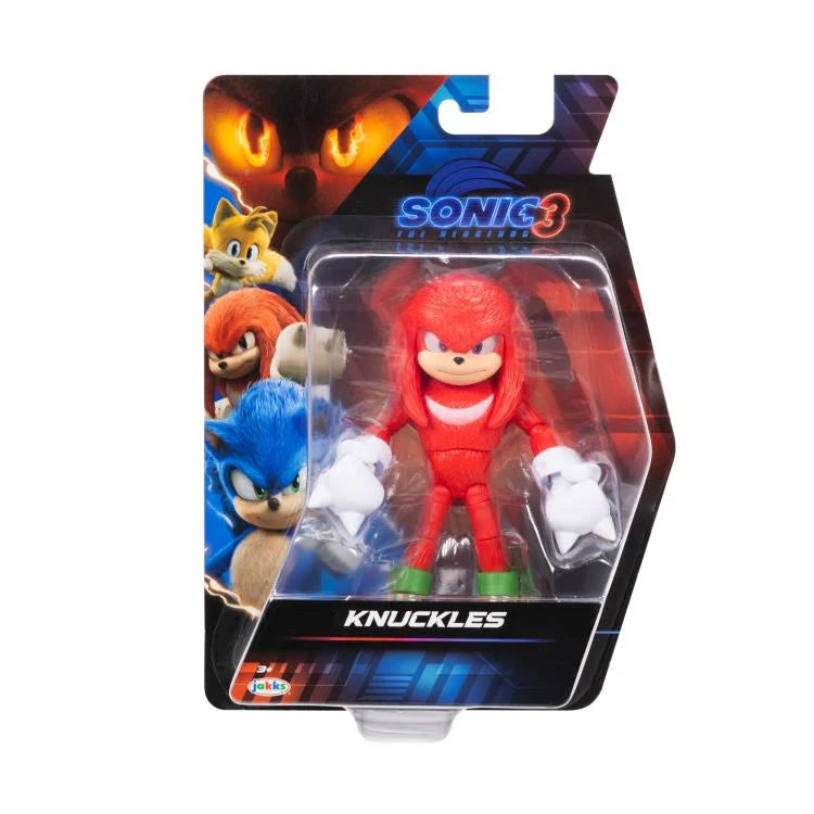Sonic The Hedgehog 3 Movie Wave 2 Knuckles Action Figure