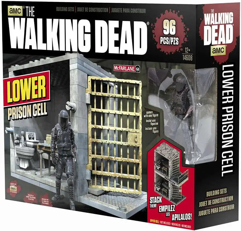 Walking Dead Building Set #14608 Lower Prison Cell w/Riot Zombie