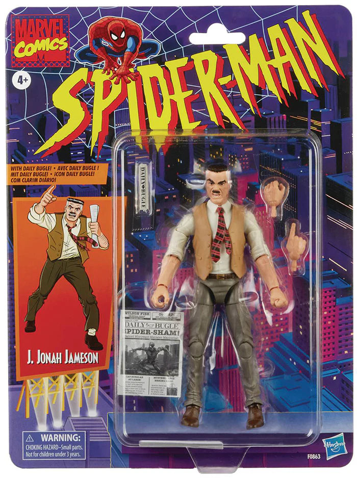 Hasbro Collectibles - Spider-Man Comics - Marvel Legends: Retro Cardback - J. Jonah Jameson Action Figure