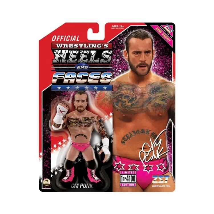 Wrestling's Heels and Faces CM Punk (Pink Gear) Action Figure