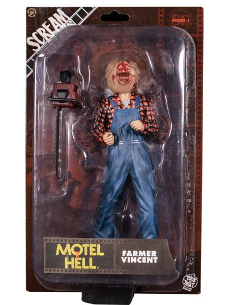 Trick Treat Studios Motel Hell Farmer Vincent Pig Head 8" Action Figure