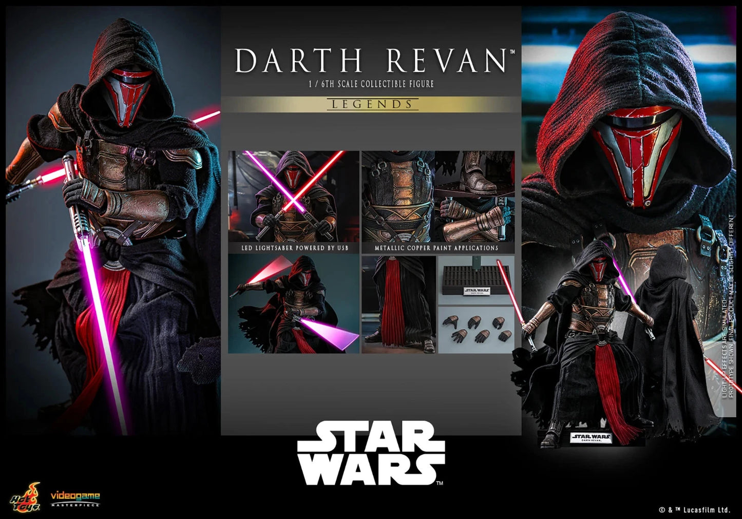 Hot Toys Star Wars Darth Revan 1/6 Scale Figure VGM62