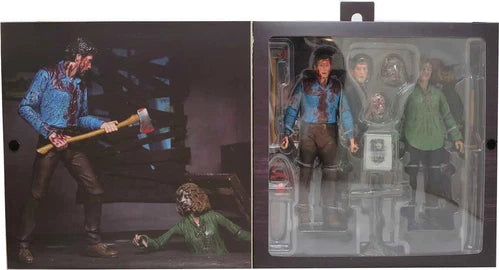 NECA Evil Dead 7 Inch Action Figure Ultimate 2-Pack - Bloody Ash & Cheryl Williams