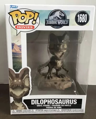 Funko Pop Jurassic Park - Fossil Dilophosaurus Vinyl Figure - #1680