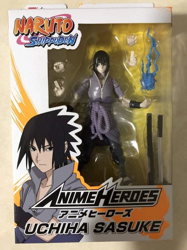 Bandai Shonen Jump NARUTO SHIPPUDEN Anime Heroes UCHIHA SASUKE 6" Action