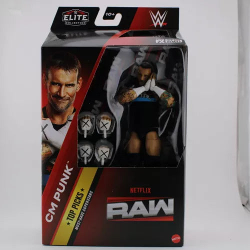 Mattel WWE Elite - Netflix Raw Box - CM Punk - Wrestling Action Figure