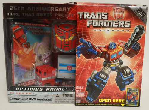 Optimus Prime Transformers Universe G1 Series 25th Anniversary Comic