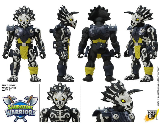 Saurozoic Warriors Triax Skiver (Night Lands Ver.) 1/12 Scale Figure