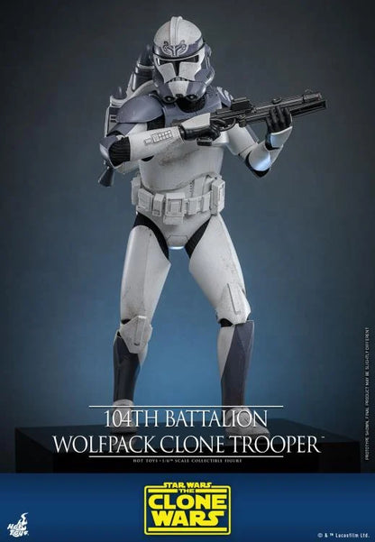 Star Wars: The Clone Wars TMS143 104th Battalion Wolfpack Clone Trooper Deluxe 1/6th Scale Collectible Figure