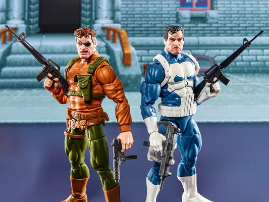 The Punisher Marvel Legends Gamerverse Punisher & Nick Fury Action Figure Two-Pack