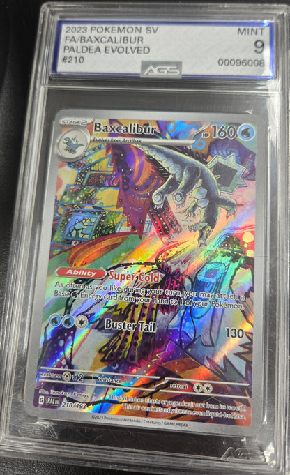 Baxcalibur - 210/193 - SV02: Paldea Evolved graded slab