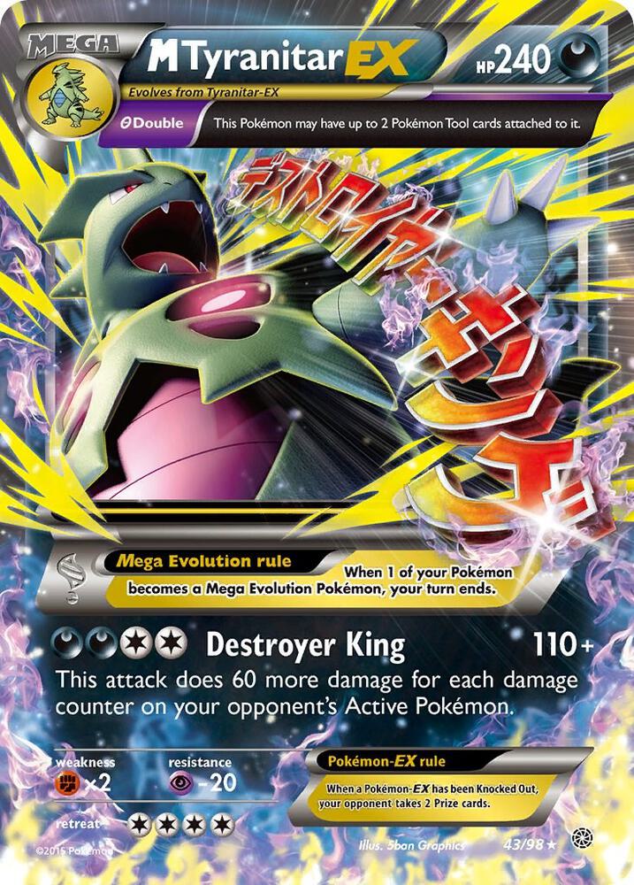 M Tyranitar EX - XY - Ancient Origins