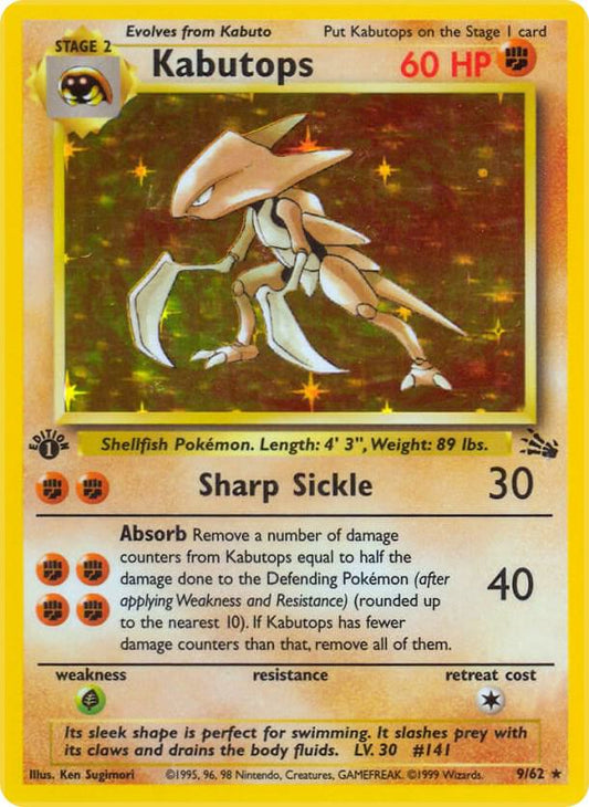 Kabutops (9) - Fossil first edition