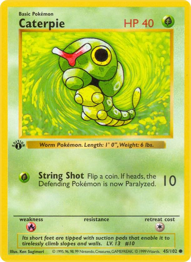 Caterpie - Base Set (Shadowless)