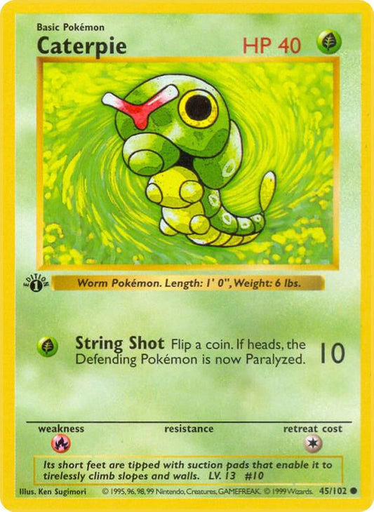Caterpie - Base Set (Shadowless)