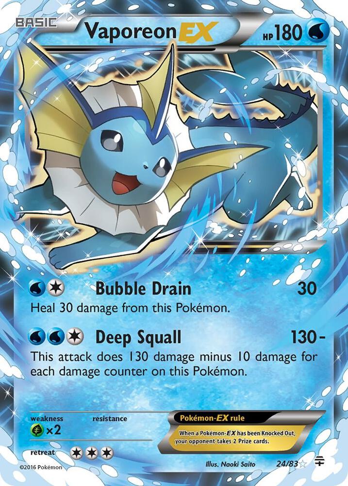 Vaporeon EX - Generations
