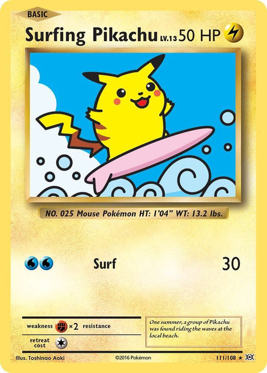 Surfing Pikachu - XY - Evolutions