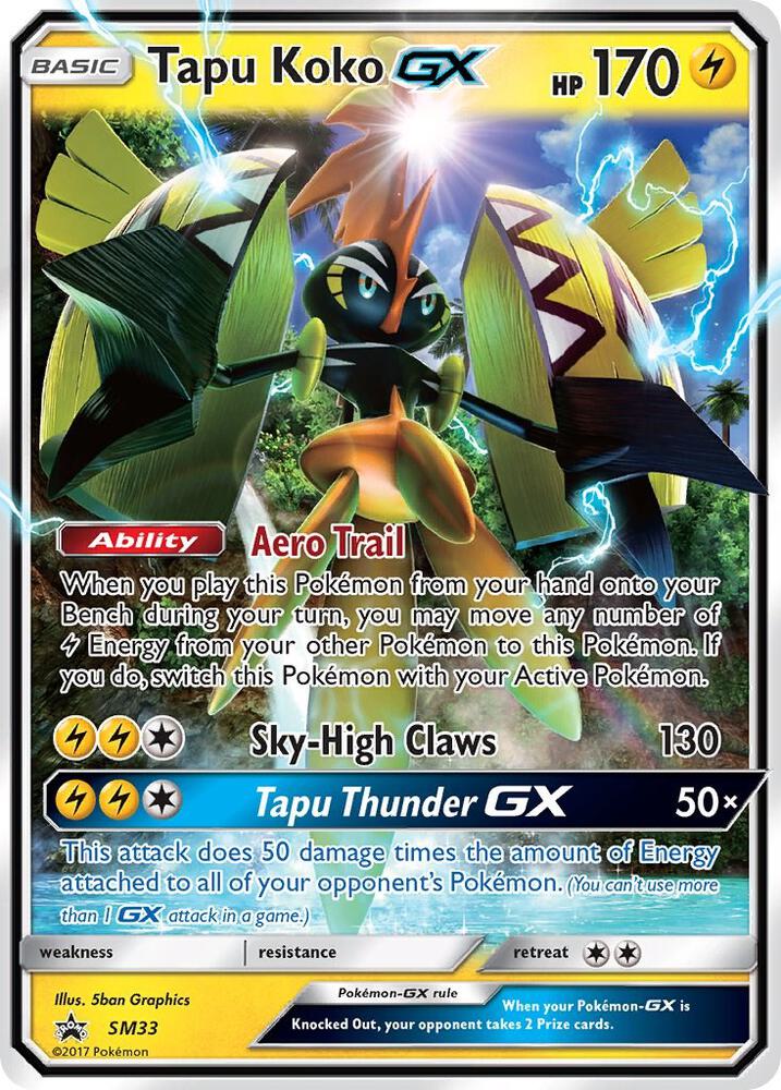 Tapu Koko GX - SM33 - SM Promos