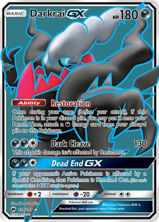 Darkrai GX (Full Art) - SM - Burning Shadows