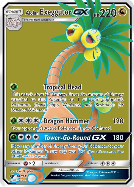 Alolan Exeggutor GX (Full Art) - SM - Crimson Invasion