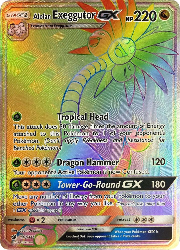 Alolan Exeggutor GX (Secret) - SM - Crimson Invasion