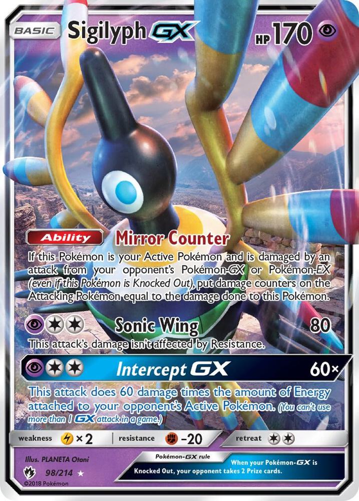 Sigilyph GX - SM - Lost Thunder