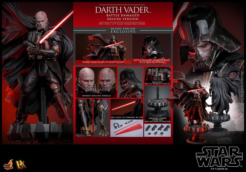 Star Wars DX45B Darth Vader (Battle Damaged) Deluxe 1/6th Scale Collectible Figure
