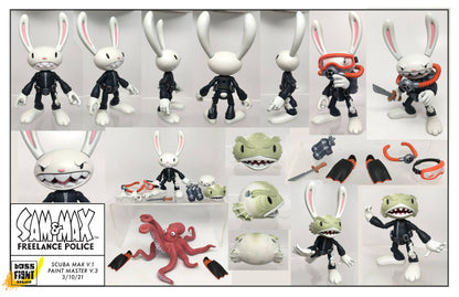Sam & Max Series Action Figure  Scuba Max & Ratzo