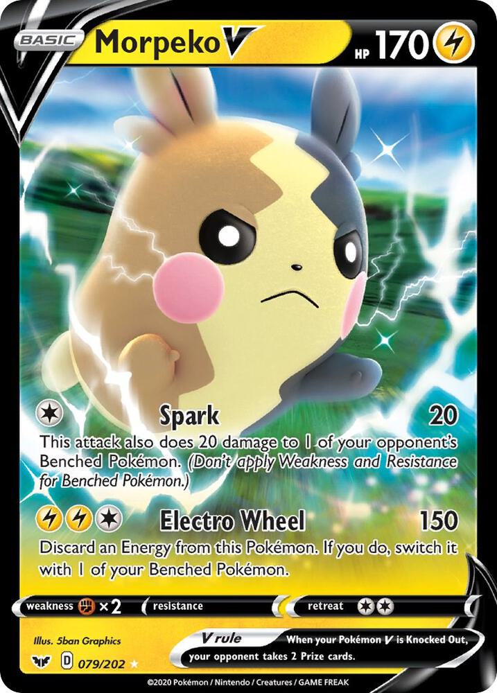 Morpeko V - SWSH01: Sword & Shield Base Set