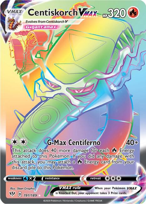 Centiskorch VMAX (Secret) - SWSH03: Darkness Ablaze