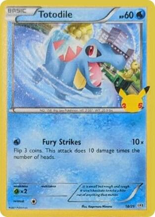Totodile - 18/25 - McDonald's 25th Anniversary Promos