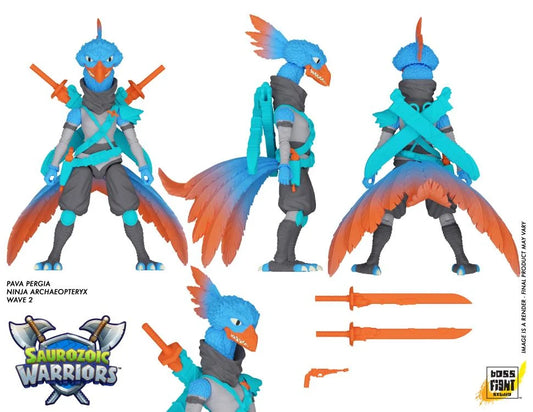 Saurozoic Warriors Pava Pergia (Ninja Archaeopteryx) 1/12 Scale Figure