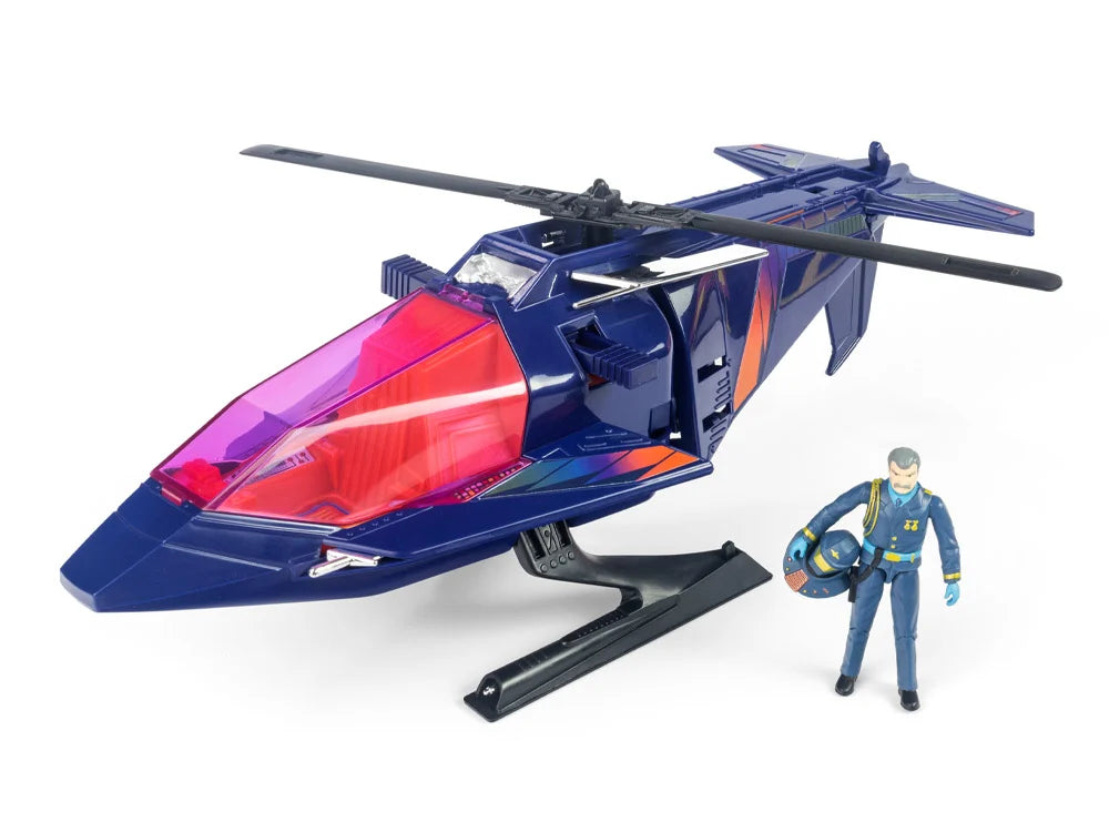 M.A.S.K. High Tech Helicopter Vehicle with Miles “Wolf” Mayhem Action Figure