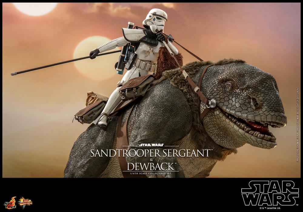 Star Wars: A New Hope MMS722 Sandtrooper Sergeant and Dewback 1/6th Scale Collectible Figure Set