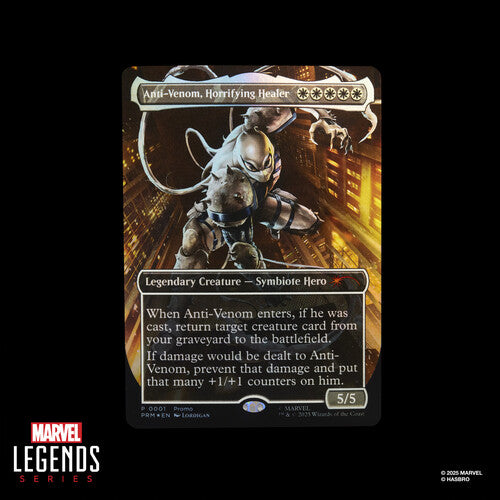 Hasbro Collectibles - Spider-Man - Marvel Legends x Magic: The Gathering - Agent Anti-Venom Action Figure and Exclusive Foil Trading Card