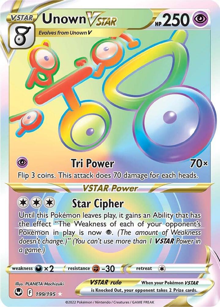 Unown VSTAR (Secret) - SWSH12: Silver Tempest