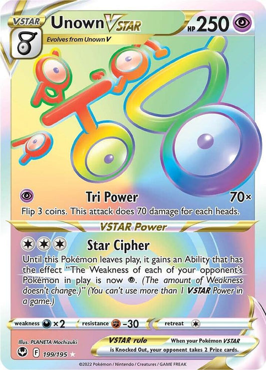 Unown VSTAR (Secret) - SWSH12: Silver Tempest