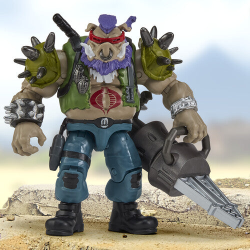 Teenage Mutant Ninja Turtles x G.I. Joe - Ripper x Bebop Action Figure (TMNT)