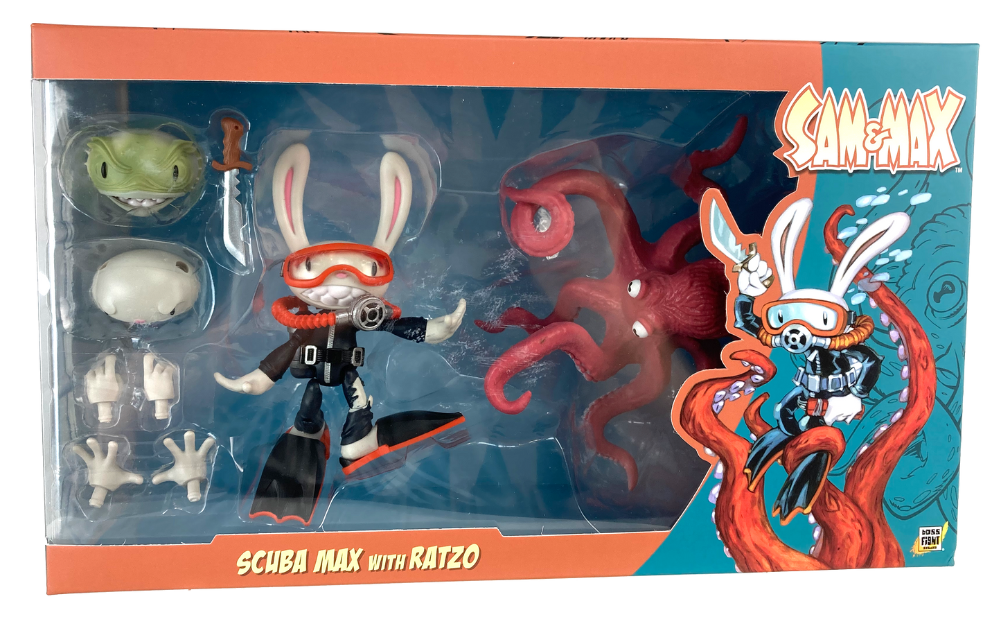 Sam & Max Series Action Figure  Scuba Max & Ratzo